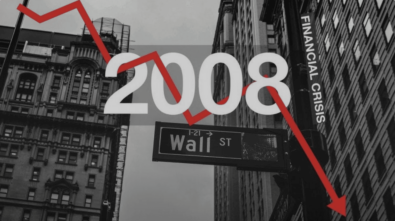 image depicting the market crash in 2008