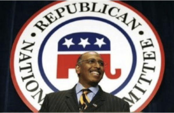 Michal Steele giving acceptance speech as new Republican Chairman