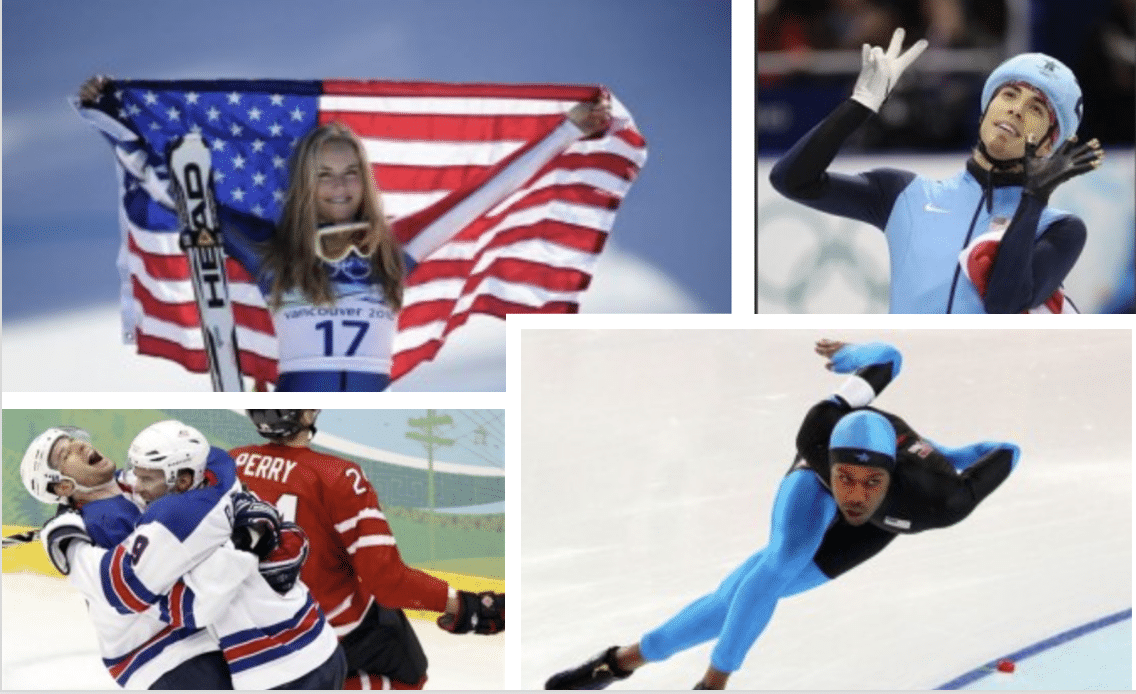 2010 Vancouver Olympics Shani Davis Lindsey Von Apolo Anton Ohno