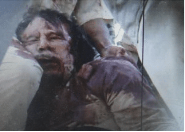 Gadaffi dead image