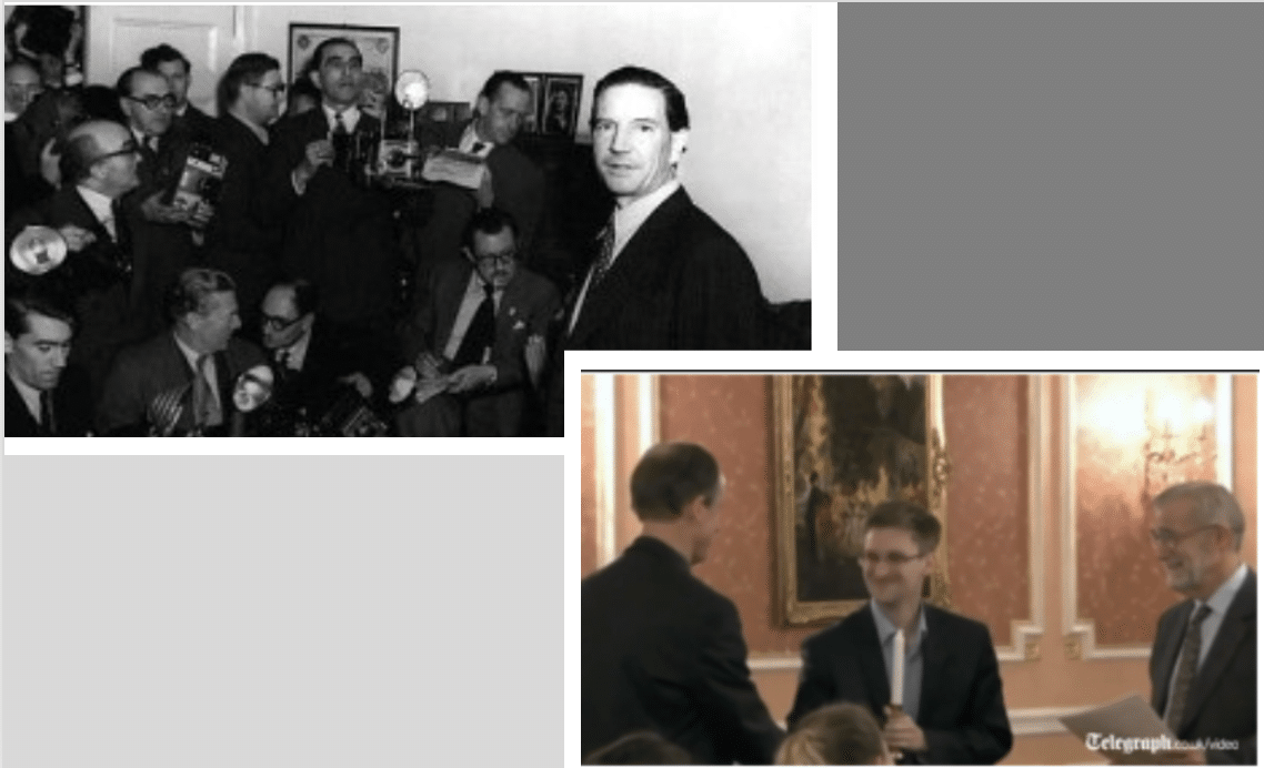 Philby and Snowden in Russia