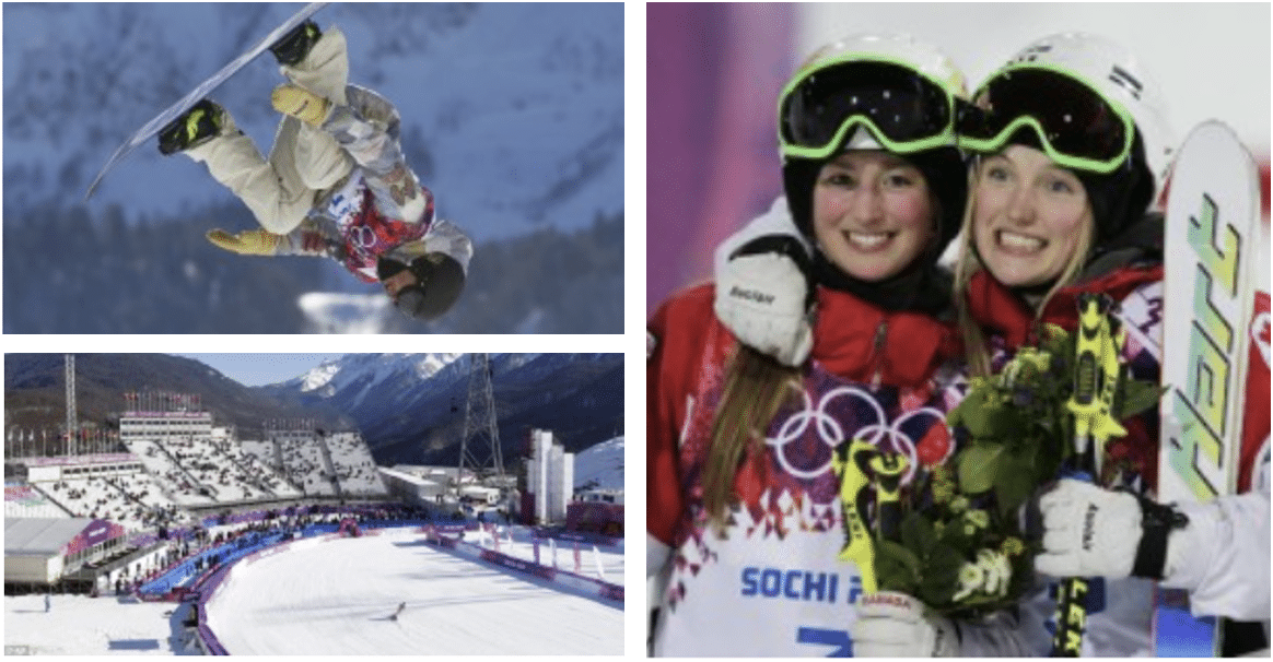 sochi women's slopestyle and empty stadiums