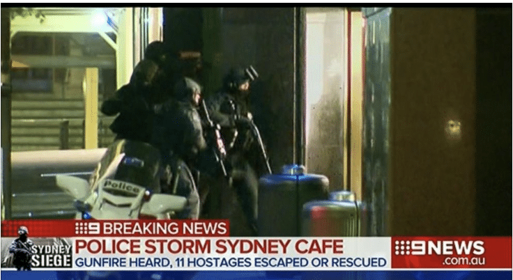 Lindt Sydney cafe police siege...