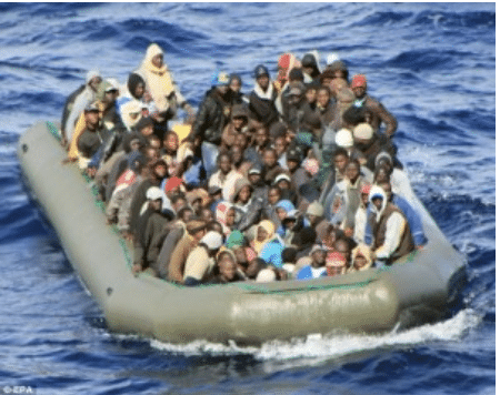 migrant dying in the Mediterranean