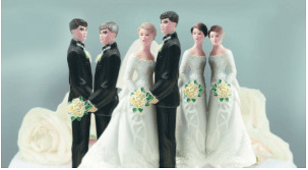 image of same-sex marriage bridal dolls