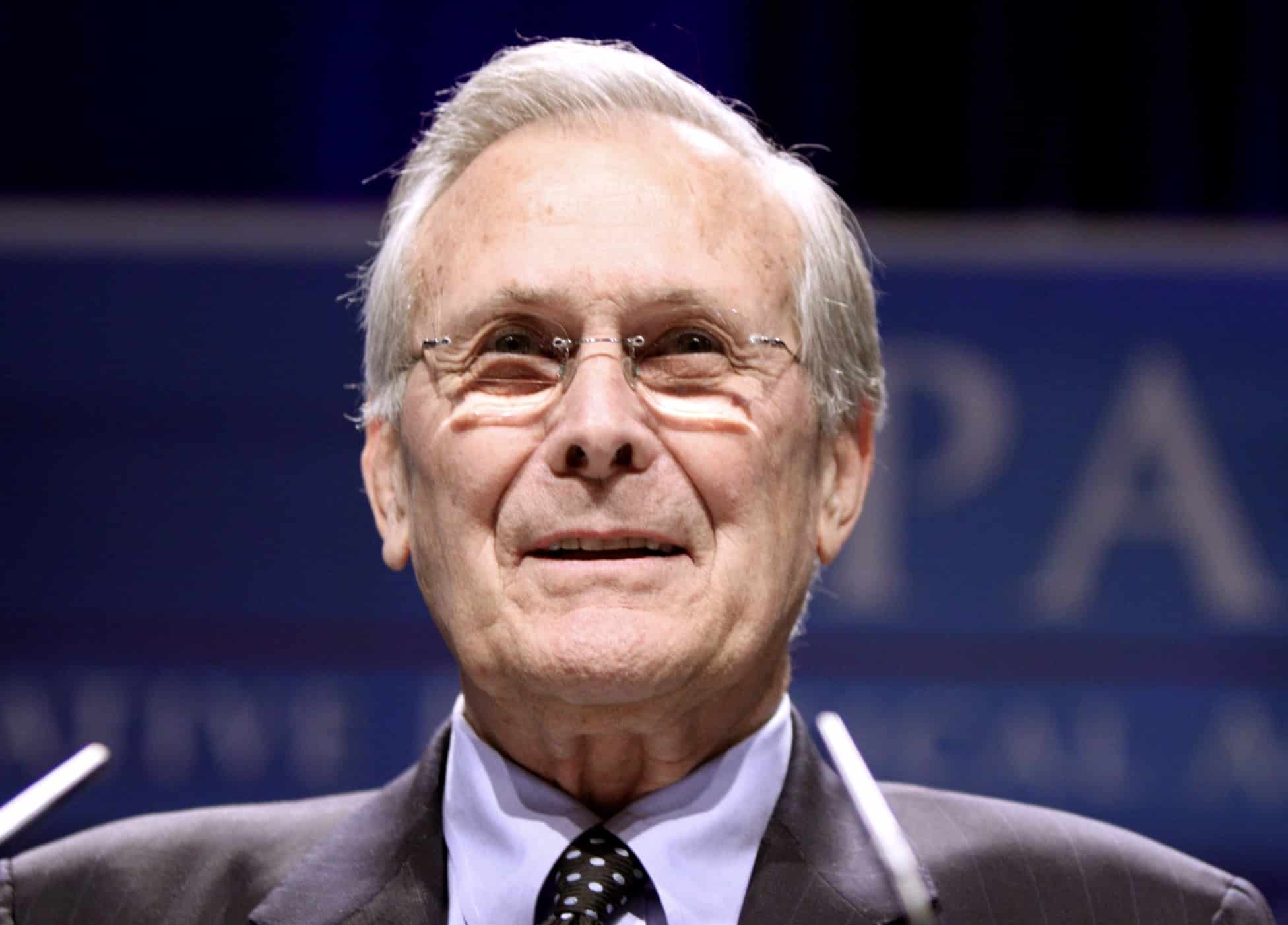 Rumsfeld decides to cut and run