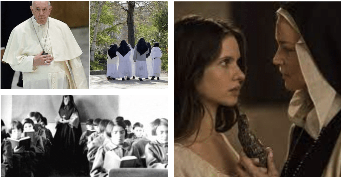 Catholic Church facing historical scandal of nuns sexually abusing orphan girls.