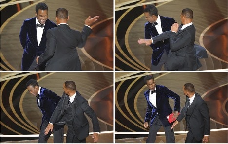Will Smith slaps Chris Rock at Oscars over joke about his wife