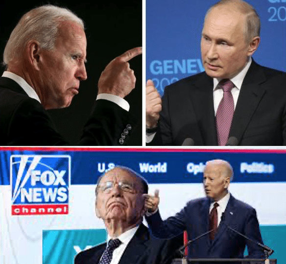Biden calls out Putin and Murdoch