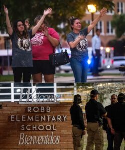 Mass shooting at elementary school in Uvalde in Texas