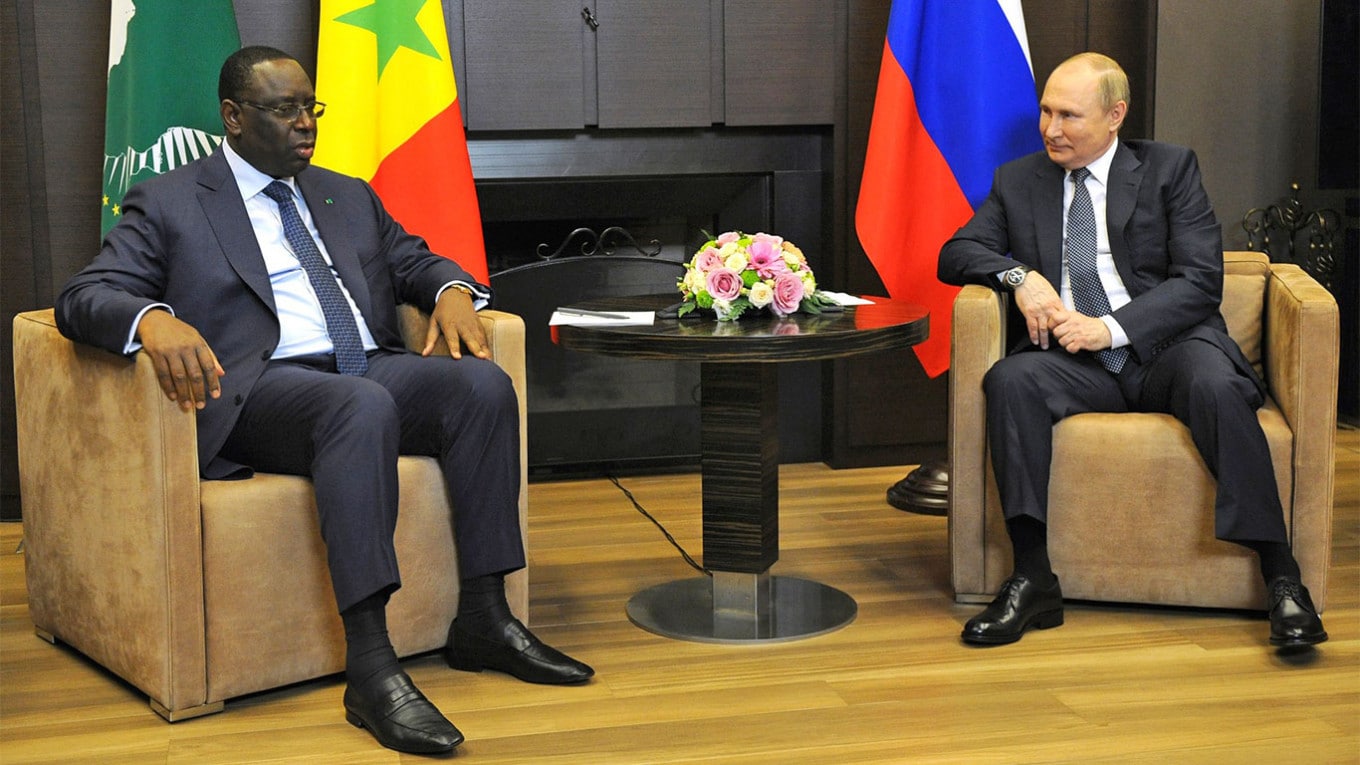 Macky Sall meets Vladimir Putin
