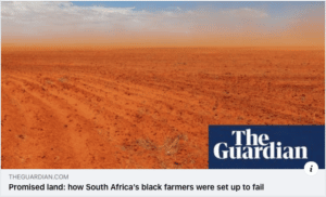 Black farmers ruined farming in South Africa