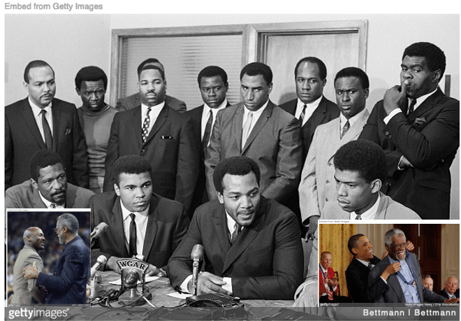 Bill Russell, Michael Jordan and other Black athletes involved in political activism