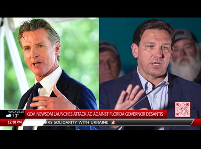 Gavin Newsom launches attack ads against Ron DeSantis in Florida