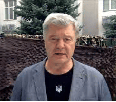 Petro Poroshenko announcing Ukrainian counteroffensive to in Kherson