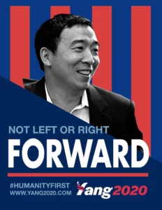 poster of Andrew Yang Foward third party