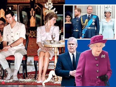 montage of the royal family