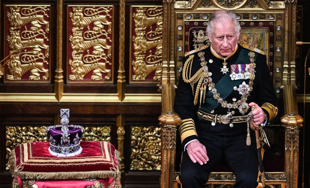 Prince Charles sitting in for his mummy at opening of Parliament
