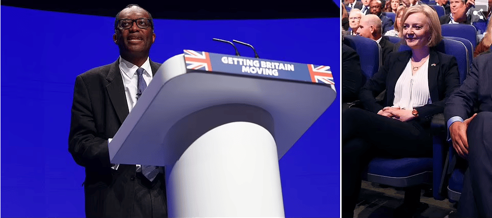 Liz Truss and Kwasi Kwarteng at Conservative Party Conference