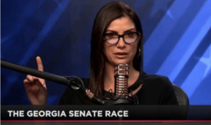 talk show host Dana Loesch taling about the Georgia Senate race