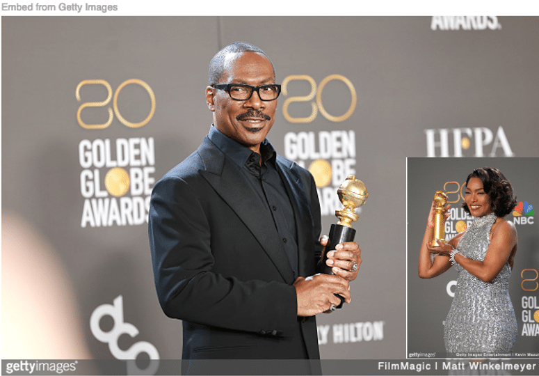 The Golden Globes featuring Eddie Murphy and other Blacks
