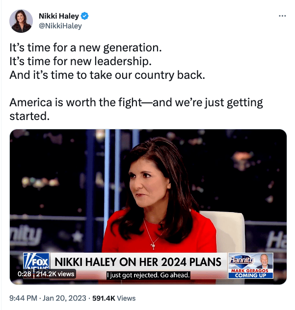 Nikki Haley announces presidential bid on Fox News