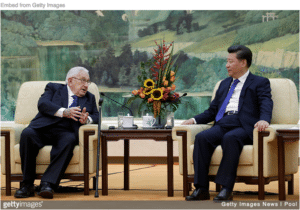 Kissinger and Xi meeting in China