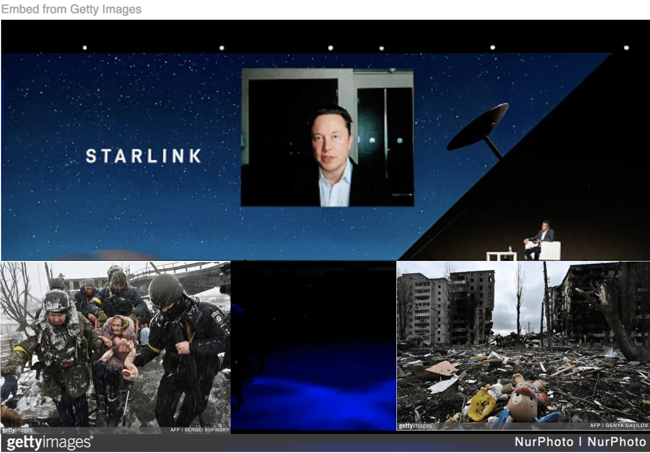 Elon Musk barring Ukraine from using his starlink satellites