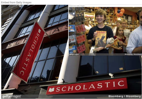 Scholastic and children buying its Harry Potter books