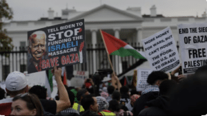 Pro-Palestinian protest in front of the White House