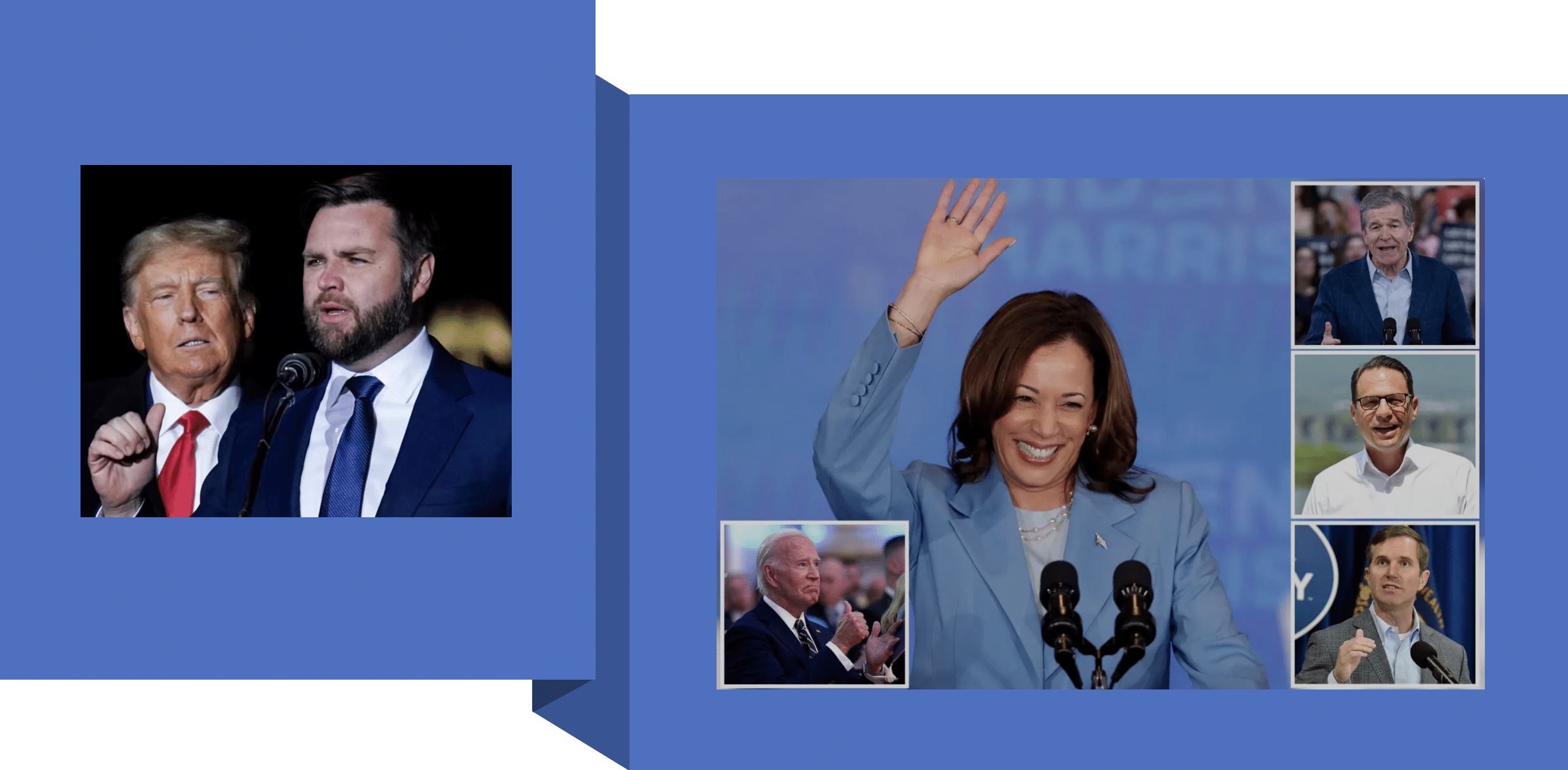 Trump's VP pick and Harris's VP candidates