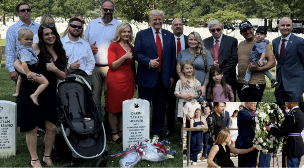 Trump photo-op in Arlington cemetery