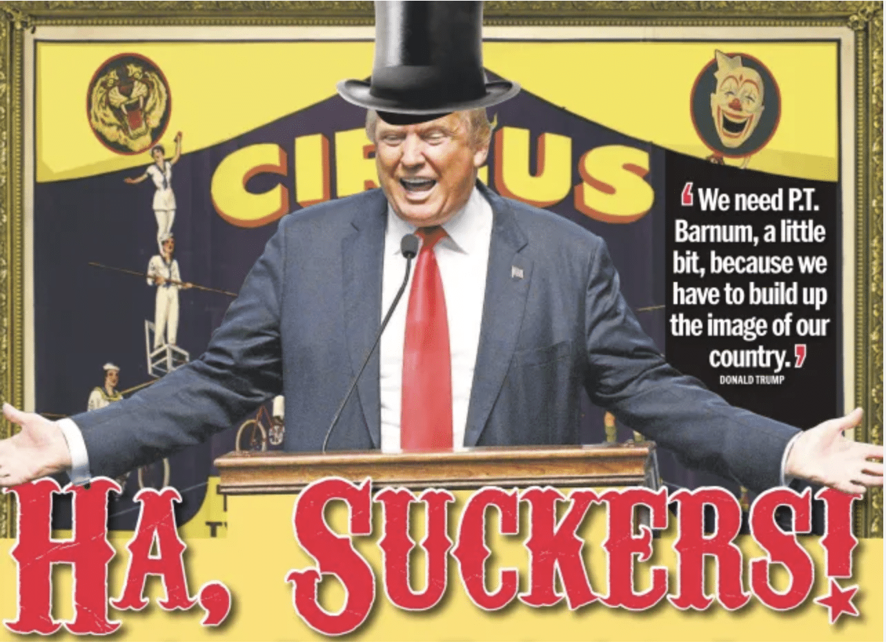 Trump taking pride in being compared to P.T. Barnum