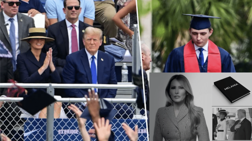 Trump and Melania attending Barron's graduation and Melania promoting her memoir