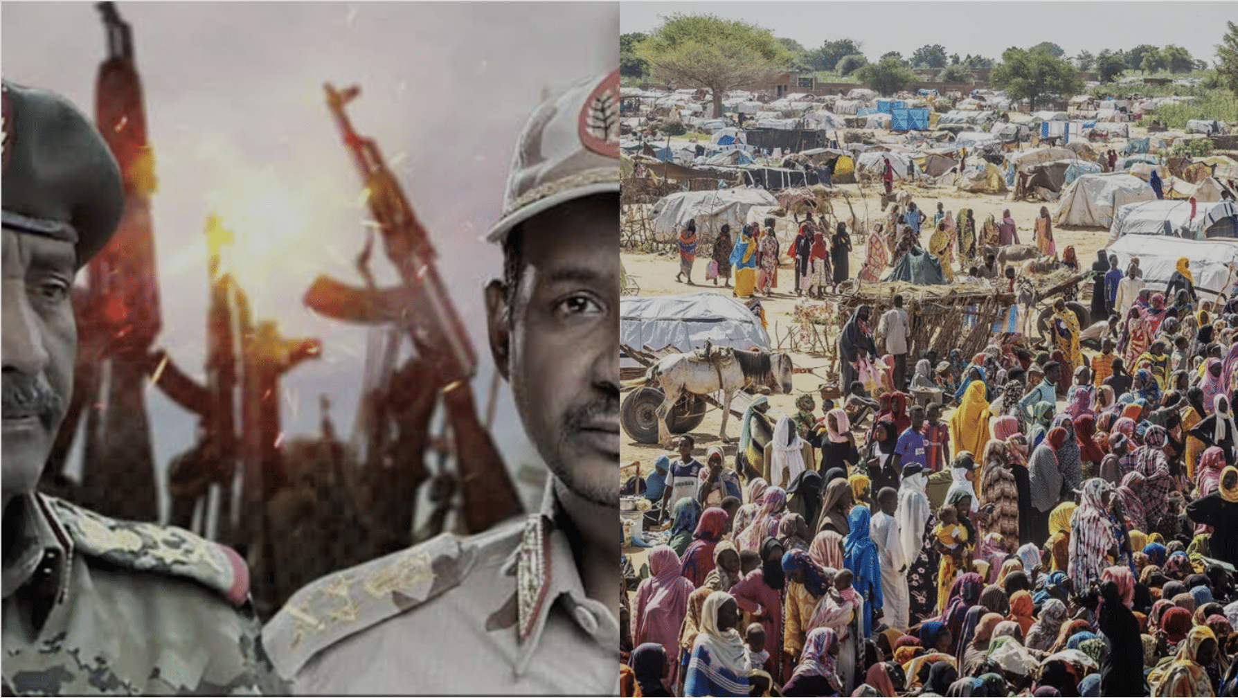 Sudanese military leaders presiding over civil war