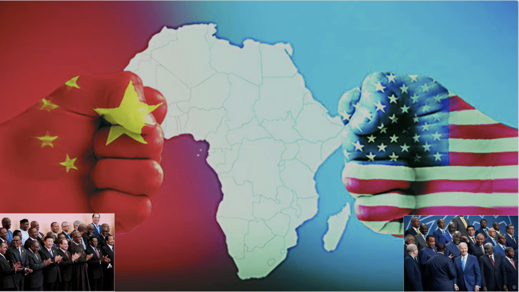 image showing China vs America for influence in Africa