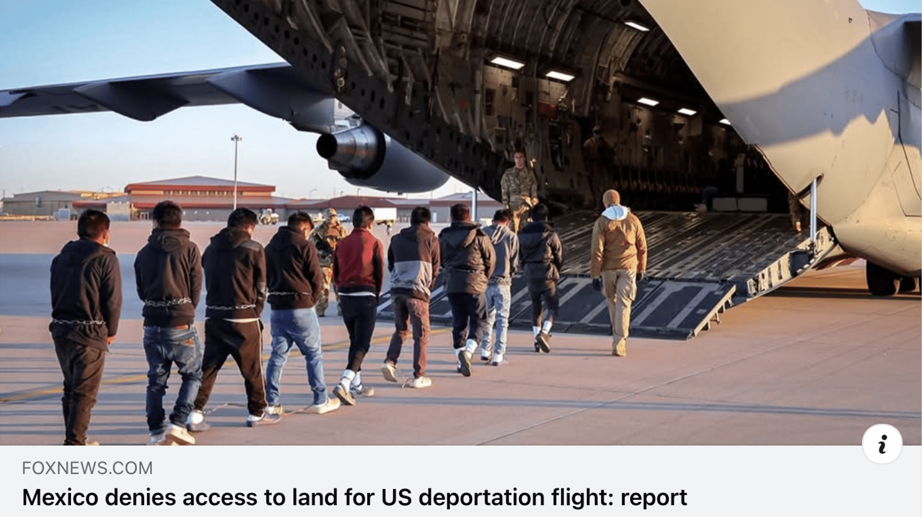 deportation flights to Mexico