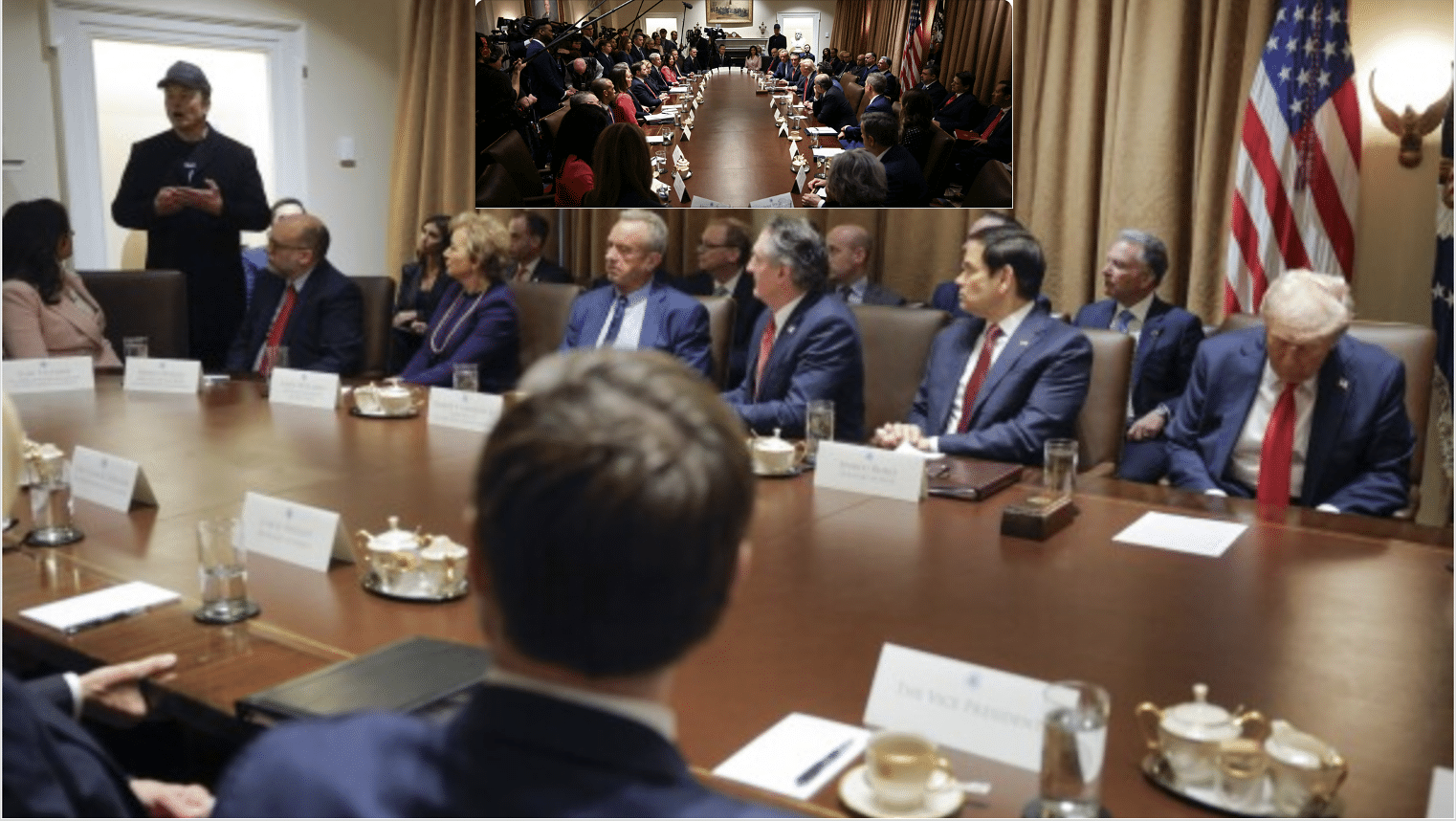 Elon Musk at Trump Cabinet meeting