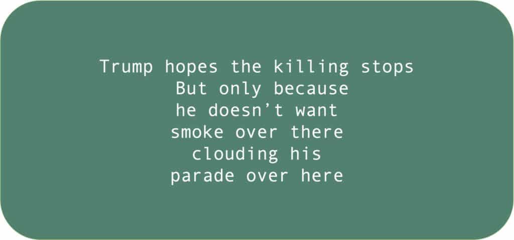 Trump planning a military parade for his birthday while India and Pakistan are at war