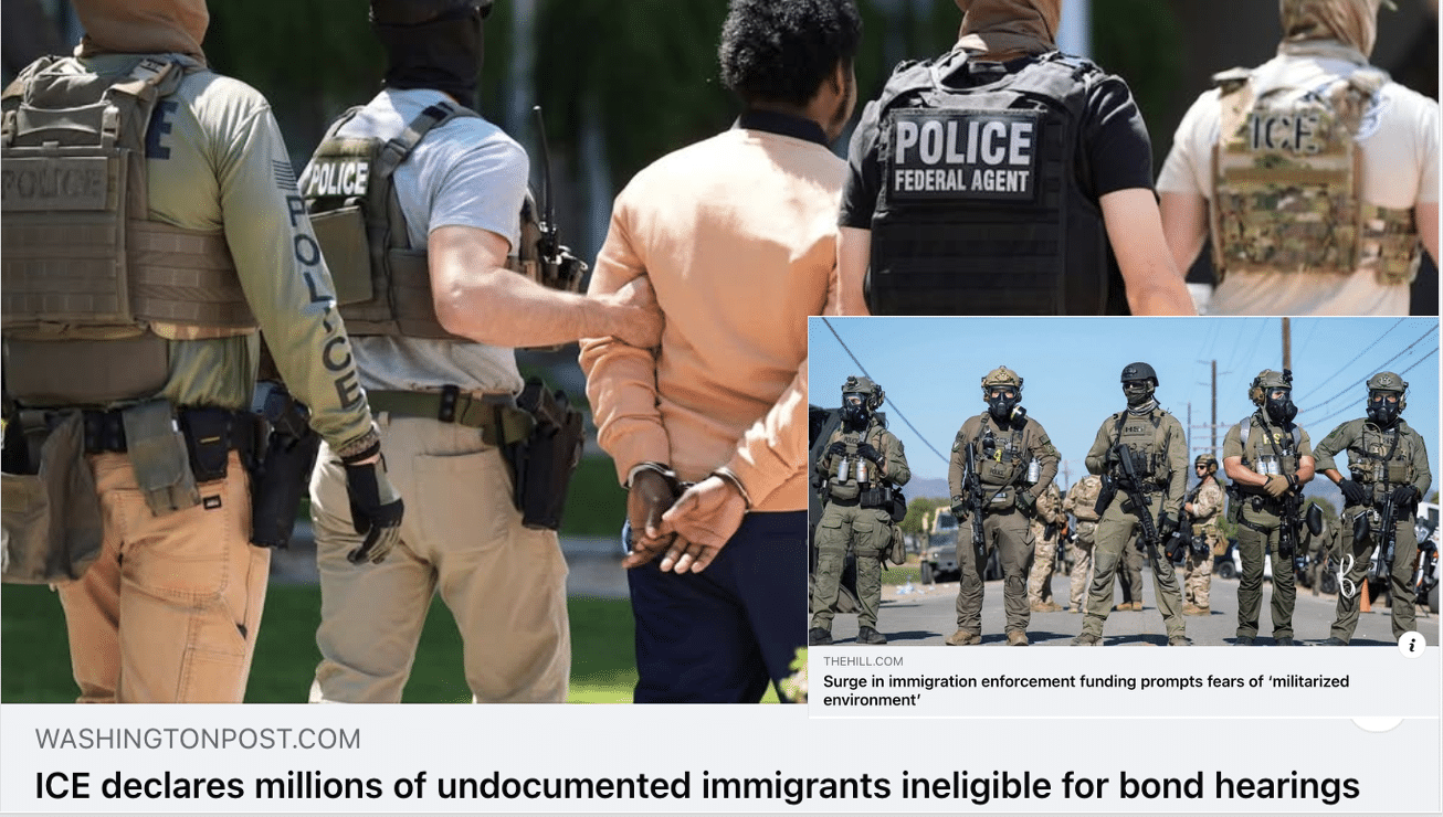 ICE agents acting like Gestapo arresting US residents