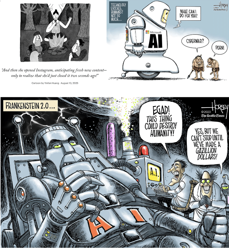 AI as Frankenstein who might destroy us