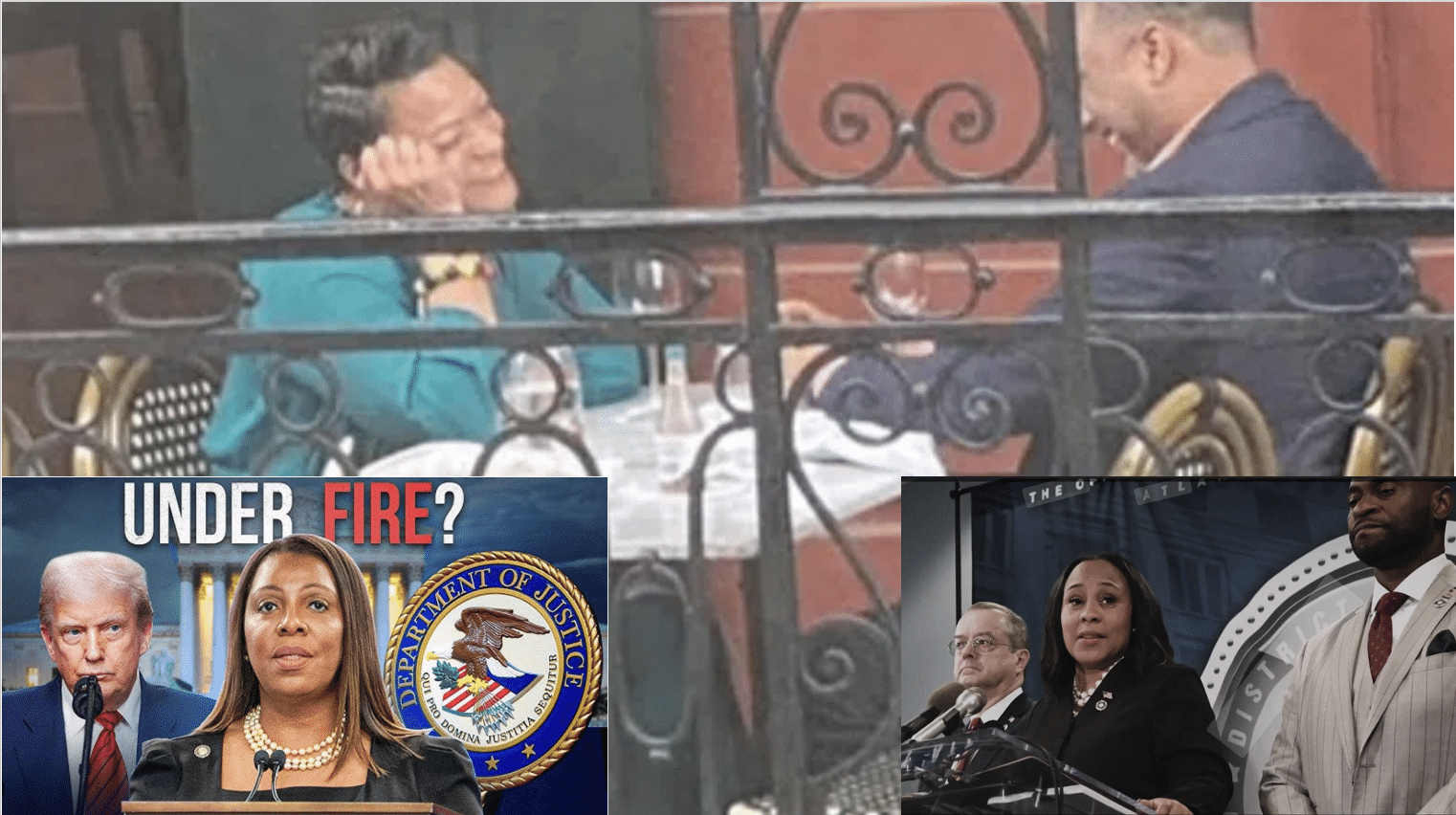 Mayor Cantrell on date with her bodyguard with images of Trump, Letitia James, and Fani Willis