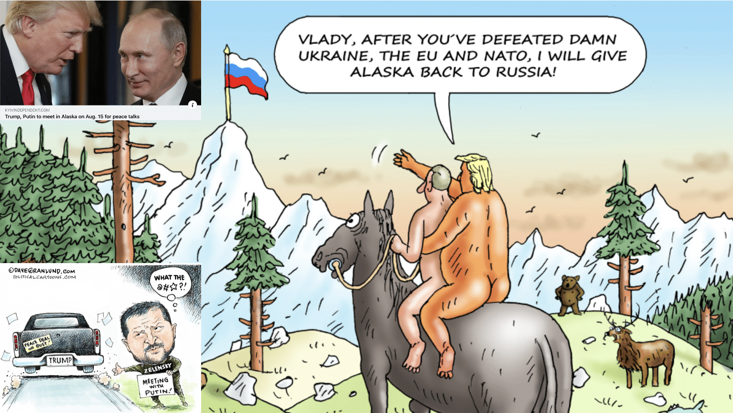 Trump and Putin as Brokeback Mountain buddies