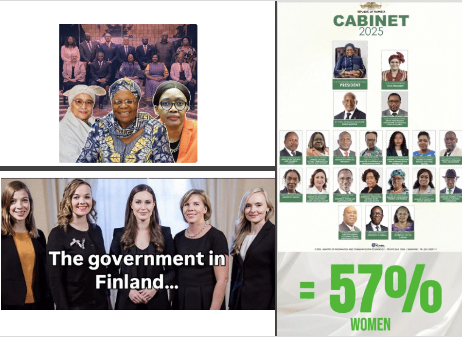 Image of women leaders in Namibia and Finland