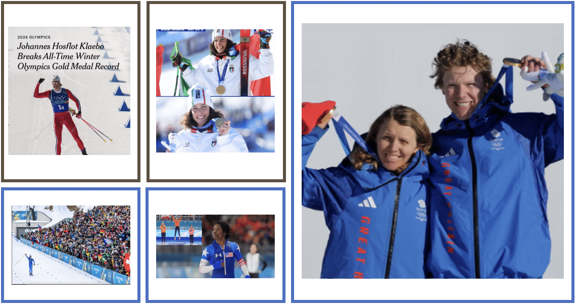 Milano Cortina Day 9 collage