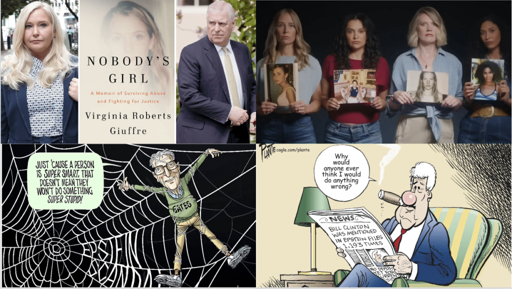 Epstein survivors and Bill Clinton and Bill Gates