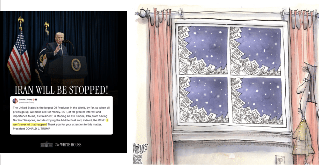 Trump ignoring high gas prices while energy bills rise