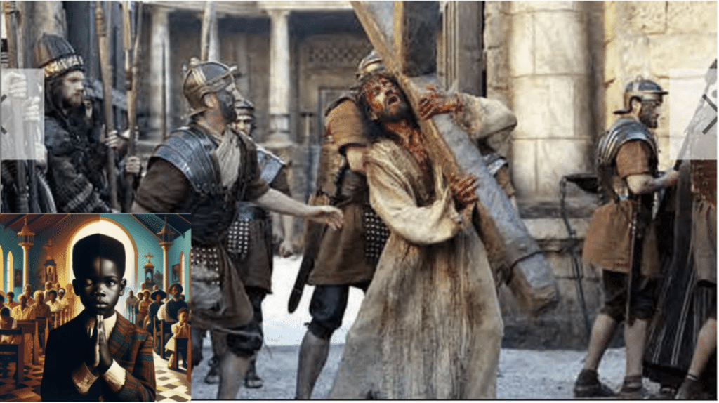 Good Friday Jesus carrying the cross