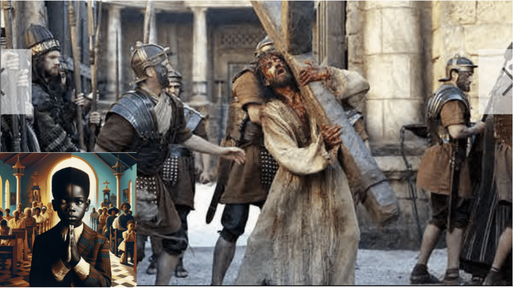 Good Friday Jesus carrying the cross