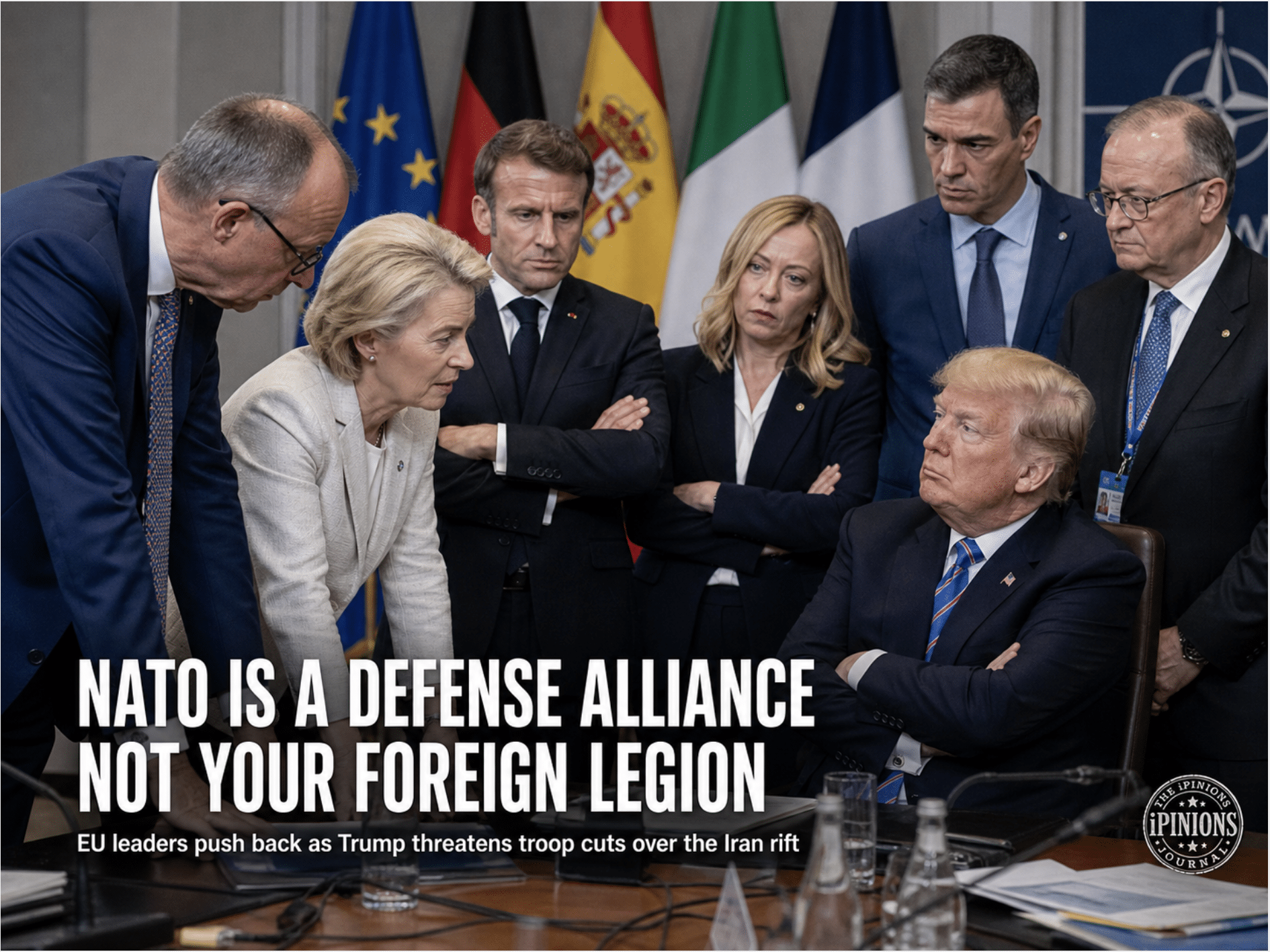 Trump and EU leaders over Iran